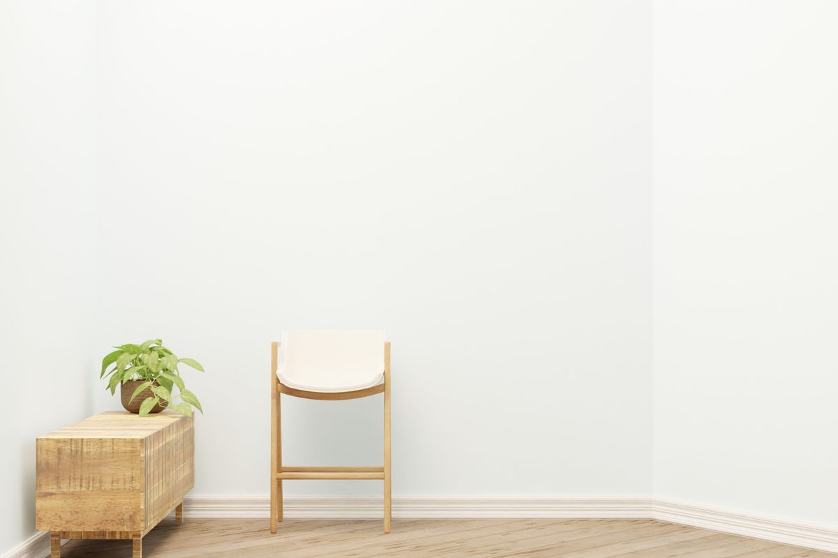 部屋の隅の床